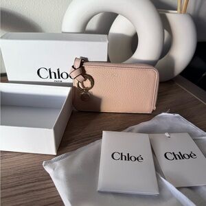 Chloe Leather Zip Wallet